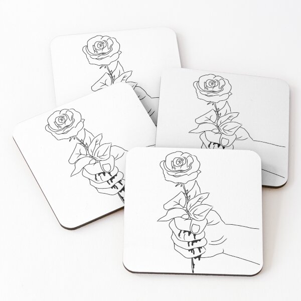 Item preview, Hand with rose bleeding designed and sold by RoyaleBlue.