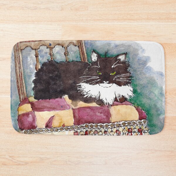 Item preview, Sammy Tuxedo Cat Chair designed and sold by dkatiepowellart.