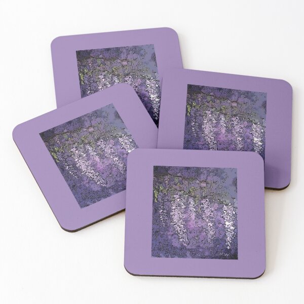 Item preview, Wisteria in purple digital designed and sold by catapat60.