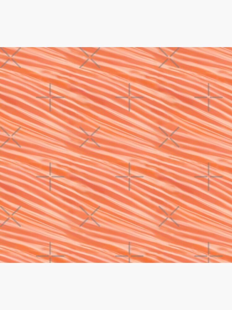 Raw salmon fillet pattern illustration by nobelbunt
