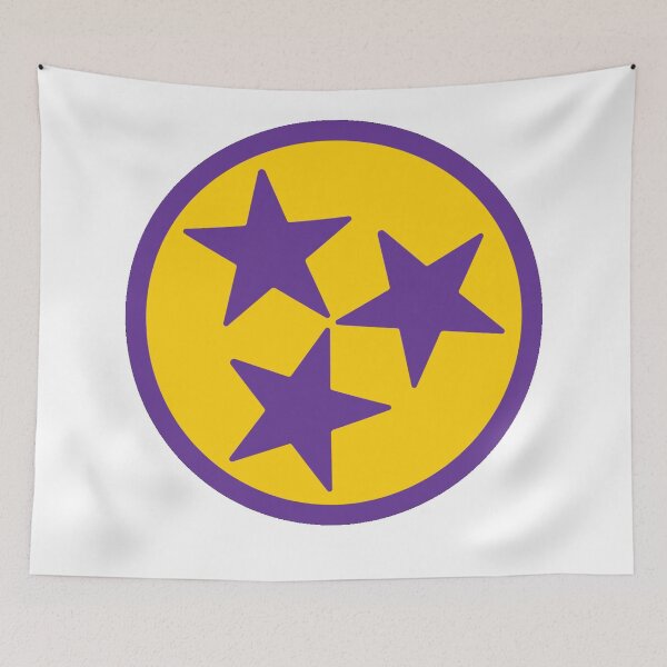 Item preview, Gold & Purple Tri-Star designed and sold by tennessee-carly.