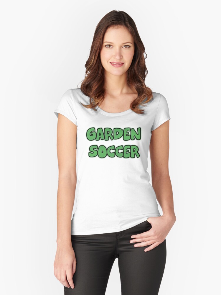 Thumbnail 1 of 3, Fitted Scoop T-Shirt, Garden Soccer designed and sold by Mike83.