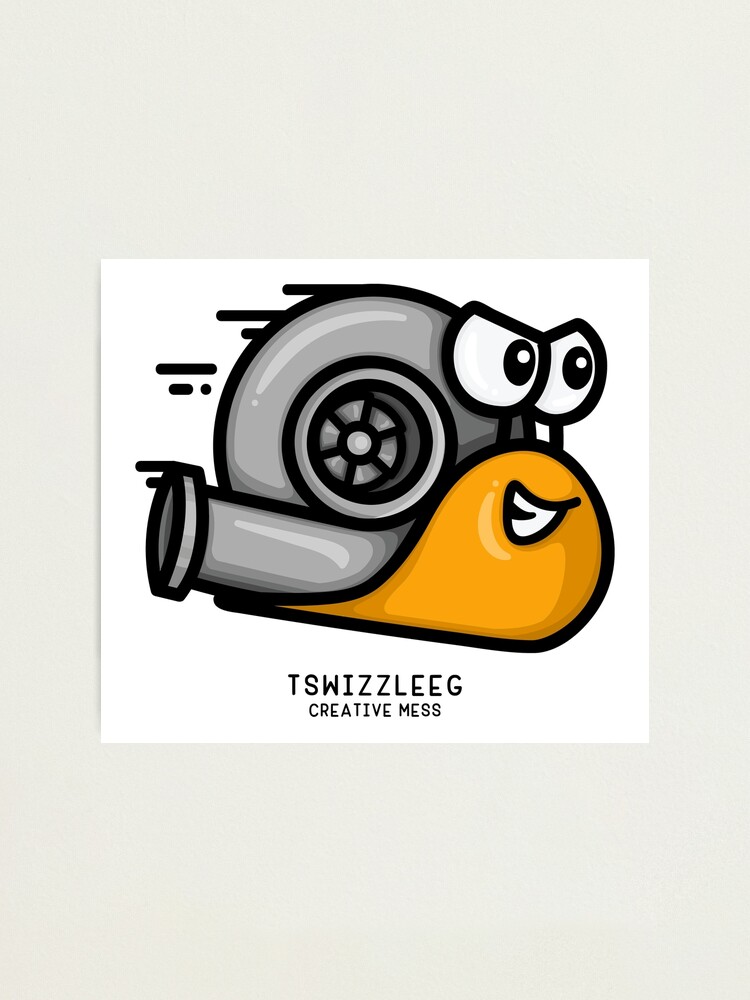 Impression Photo Escargot Turbo Orange Par Tswizzleeg Redbubble