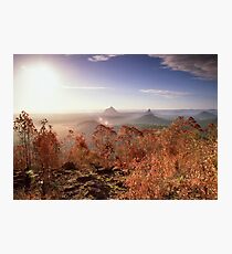 Glasshouse Mountains Lookout Photographic Print
