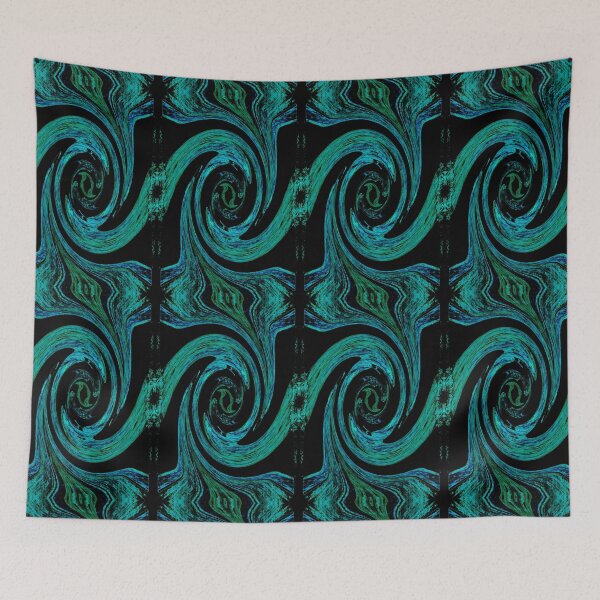 Item preview, Swirly tile designed and sold by stitchling.