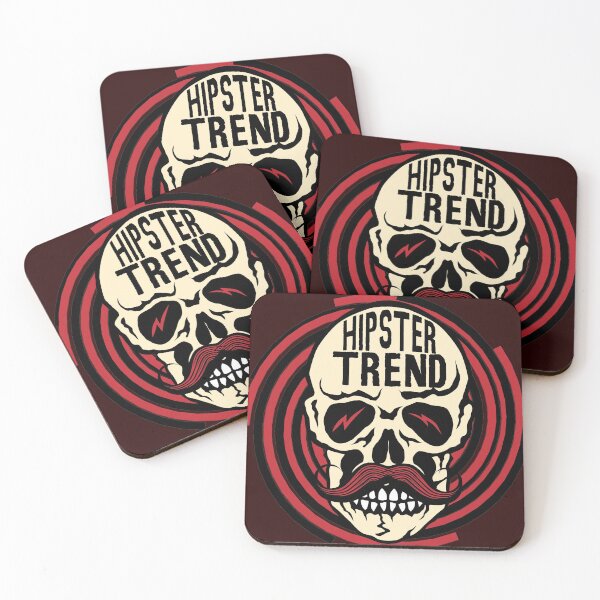 Item preview, hipster skull designed and sold by Achille3777.