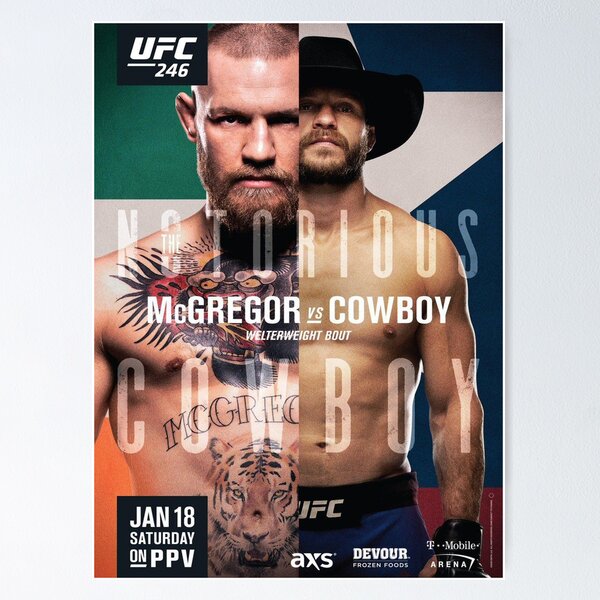 Item preview, McGregor VS Cowboy Fight designed and sold by Mjnjb.