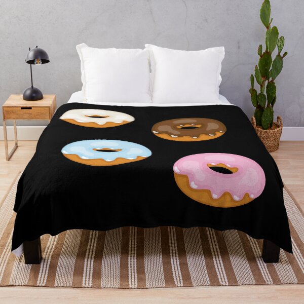 Item preview, donuts glaseados en negro designed and sold by HotVector.