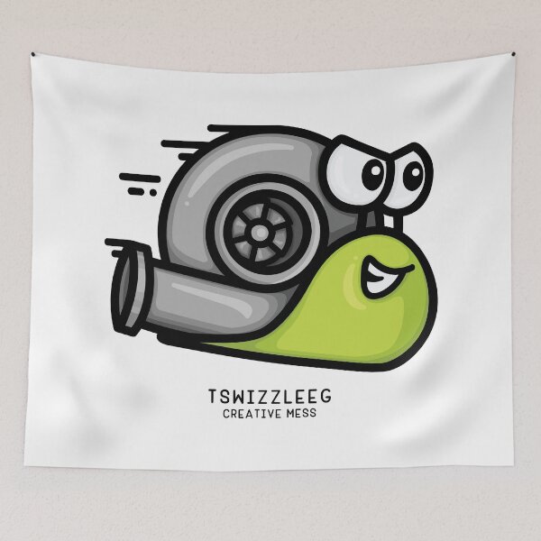 Item preview, Turbo Snail - Lime Green designed and sold by TswizzleEG.