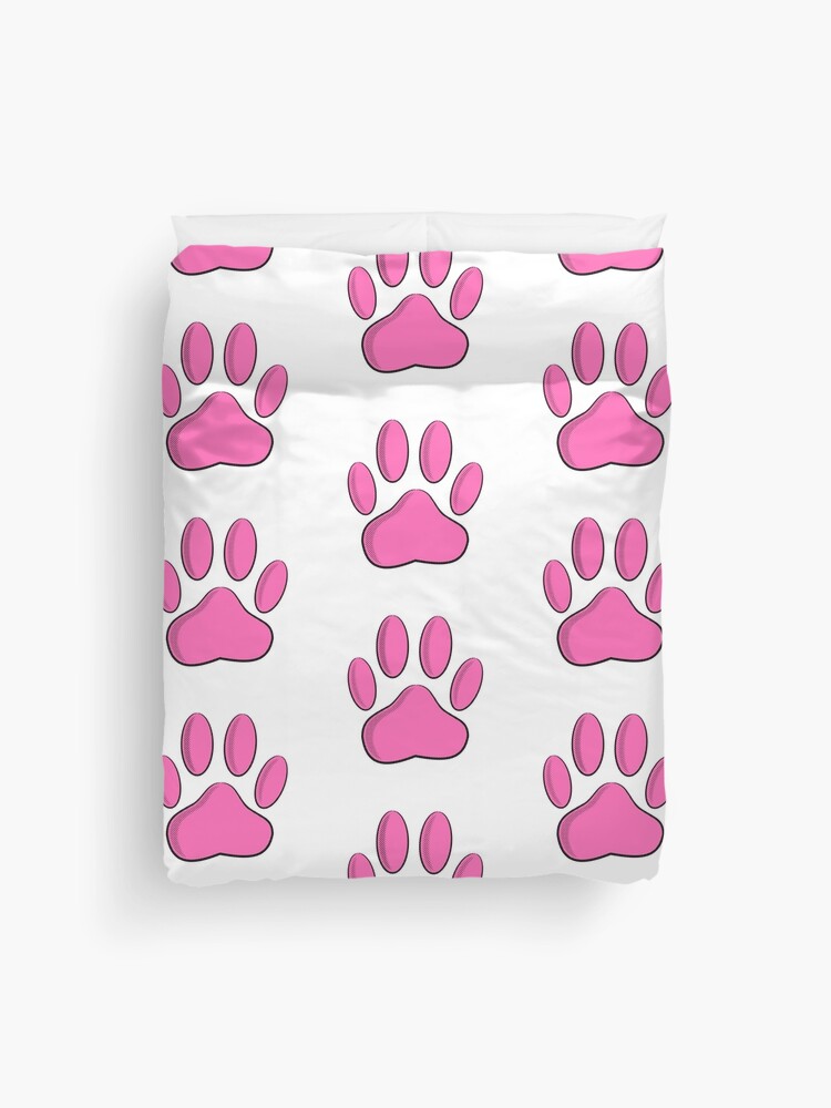 Paw print outlet duvet cover