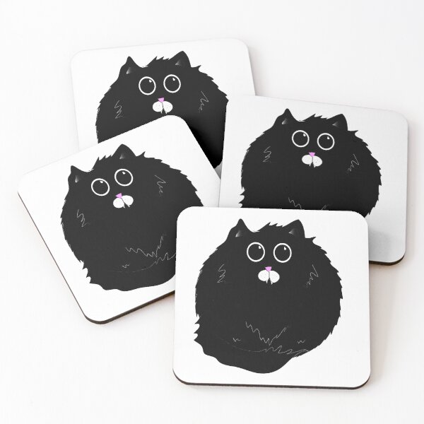 Item preview, Black Kitty Cat Sticker  designed and sold by ETreim.