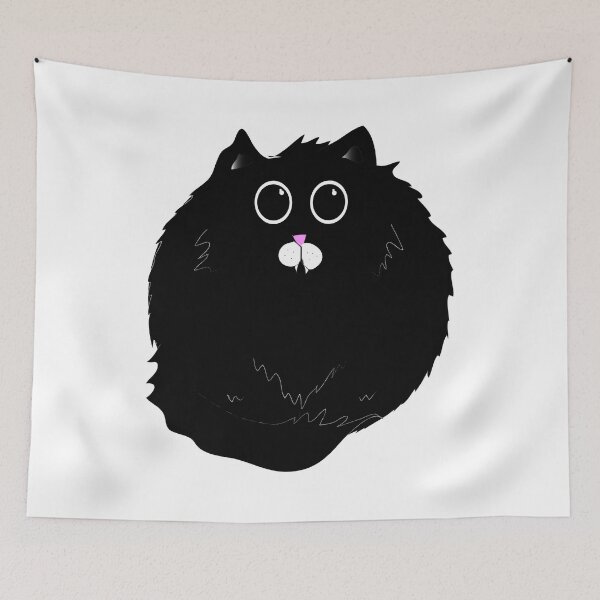 Item preview, Black Kitty Cat Sticker  designed and sold by ETreim.
