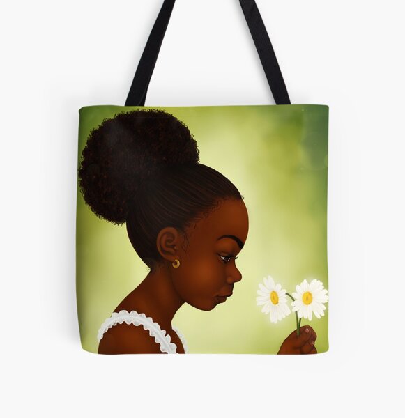 Item preview, Daisies| Little Black Girl Portrait | Black Girl Art designed and sold by Shakira Rivers.