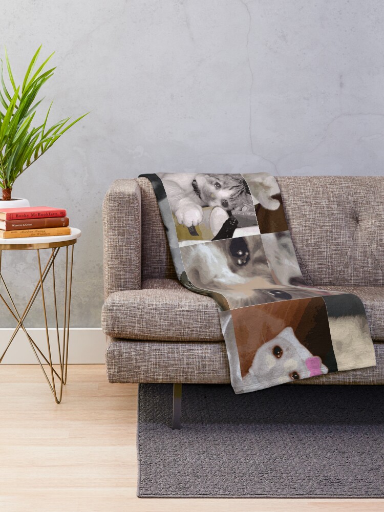 "Crying Cat" Throw Blanket for Sale by amine1998 Redbubble