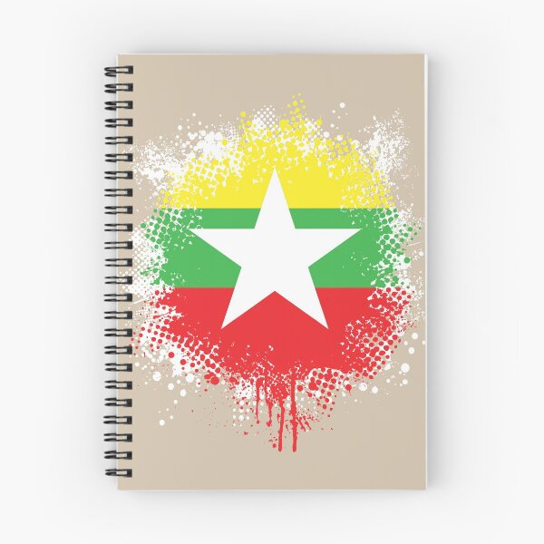 Item preview, Flag of Myanmar - Splat designed and sold by pixelinga.