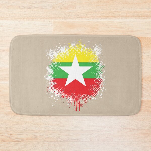 Item preview, Flag of Myanmar - Splat designed and sold by pixelinga.