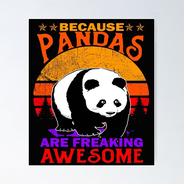 Item preview, Vintage Because Pandas Are Freaking Awesome designed and sold by romboshirt.