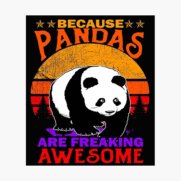 Item preview, Vintage Because Pandas Are Freaking Awesome designed and sold by romboshirt.