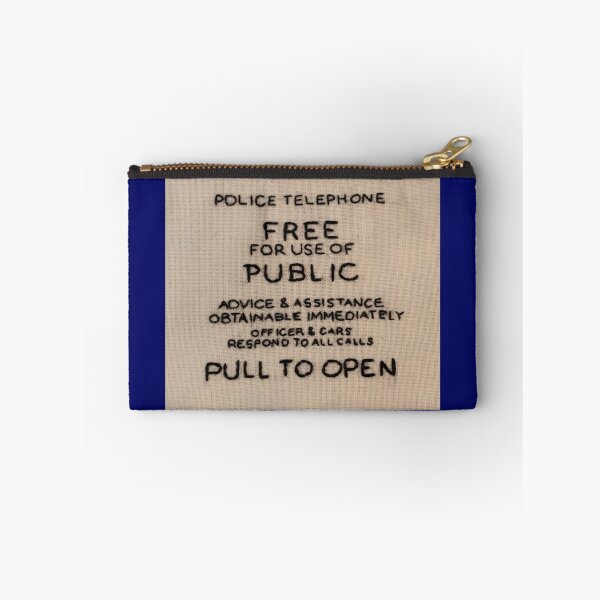 Item preview, Embroidered Tardis Sign From Dr. Who designed and sold by BSCrafts.