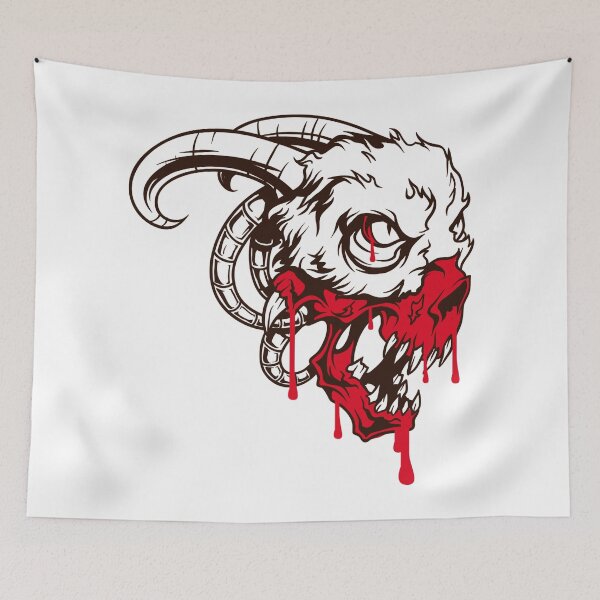 Item preview, Feasting Demonic Skull Red Blood designed and sold by aventi24.