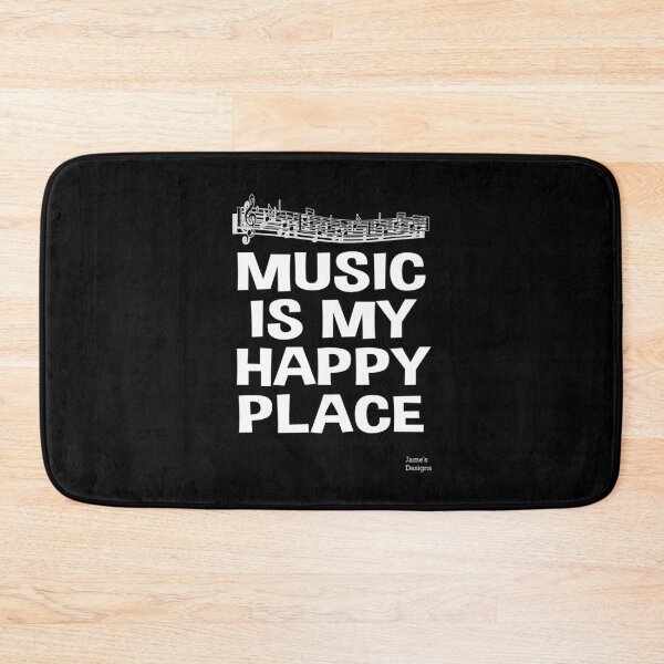 Item preview, Music Is My Happy Place - Jame's Designs designed and sold by JamesShirts-com.