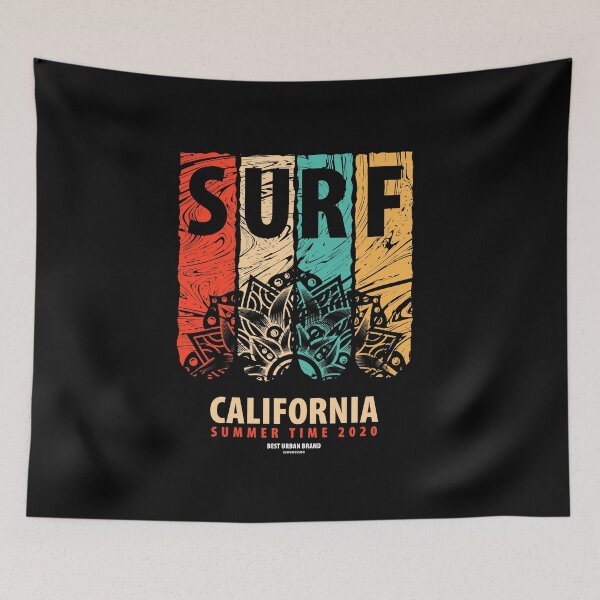 Item preview, california summer surf print - mandala surfer designed and sold by Rydersgraphics.
