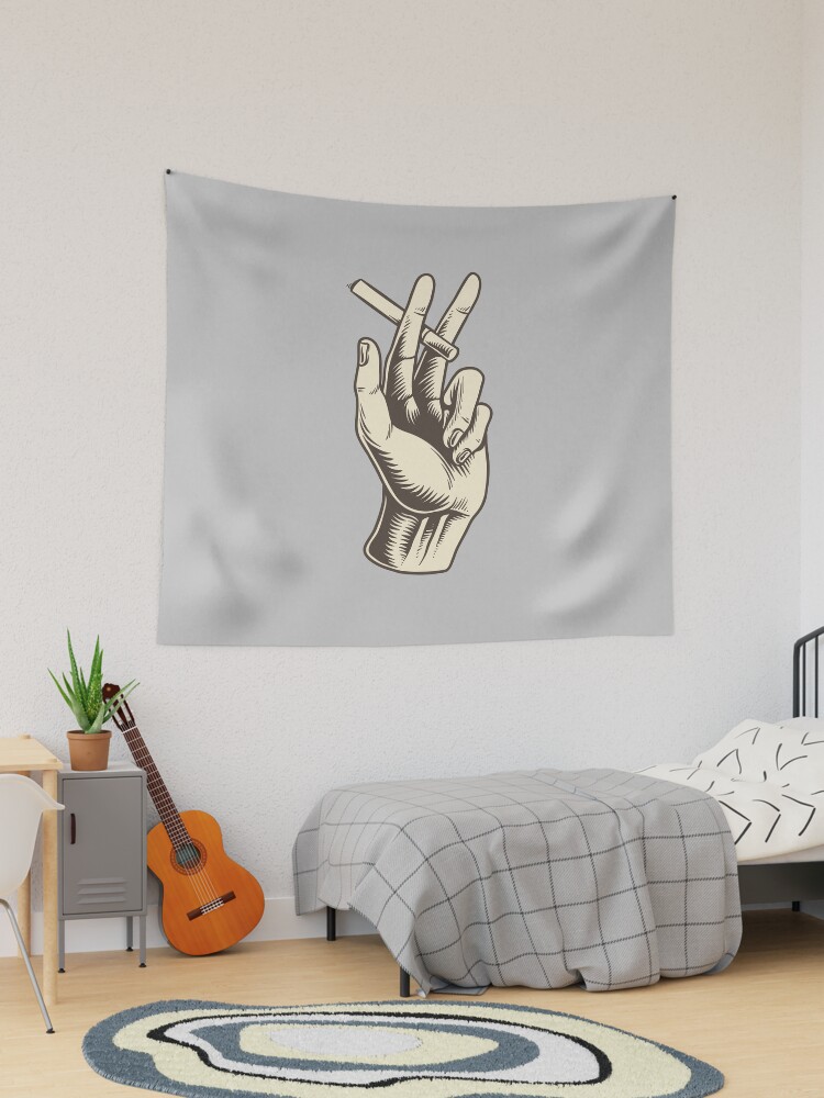 Smoking hand tapestry sale