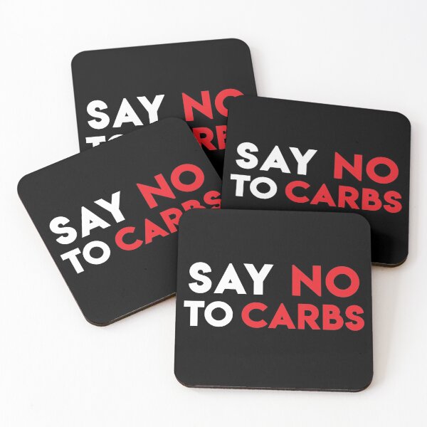 Item preview, Motivational "Say No To Carbs" Message for Keto Diet designed and sold by Elvin Dantes.