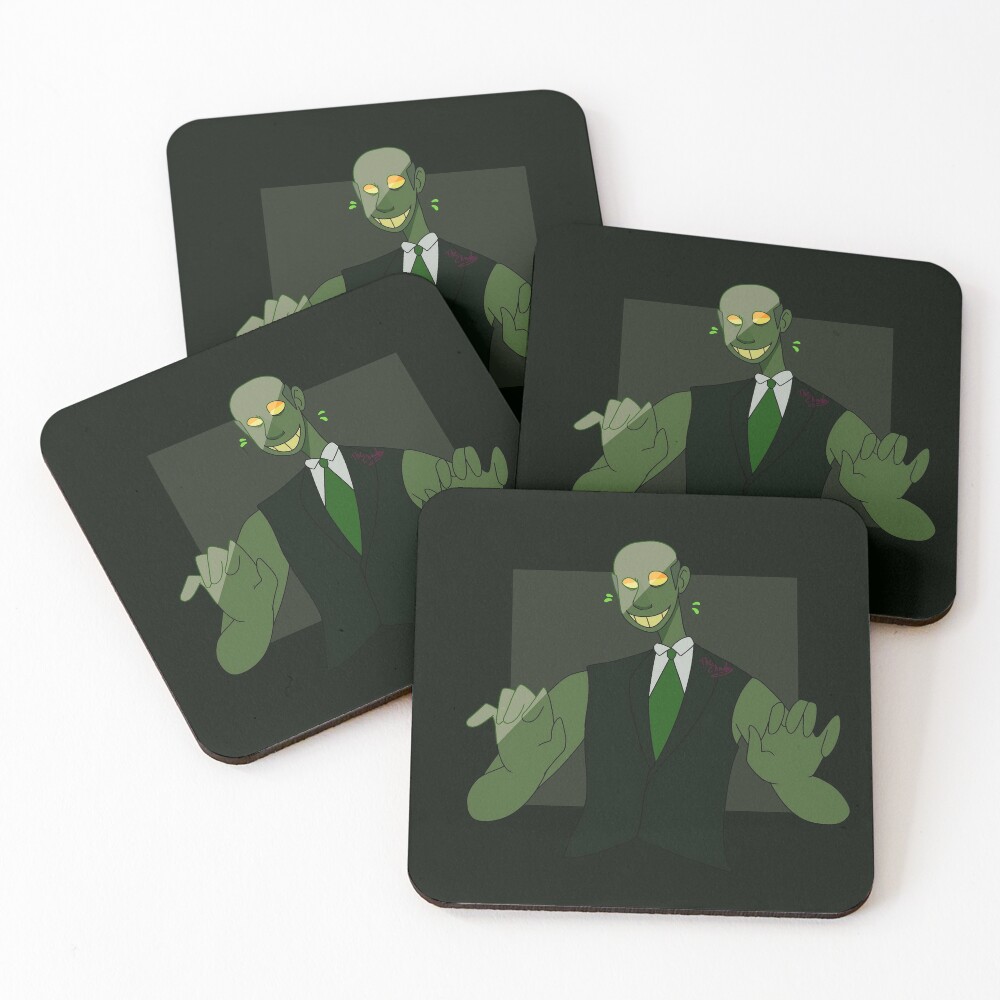 Chuck Lloyd Coasters Set Of 4 By Pastelartistx Redbubble - real life chuck lloyd roblox