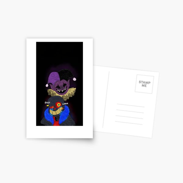 Error Sans Postcards Redbubble - jevil pants roblox