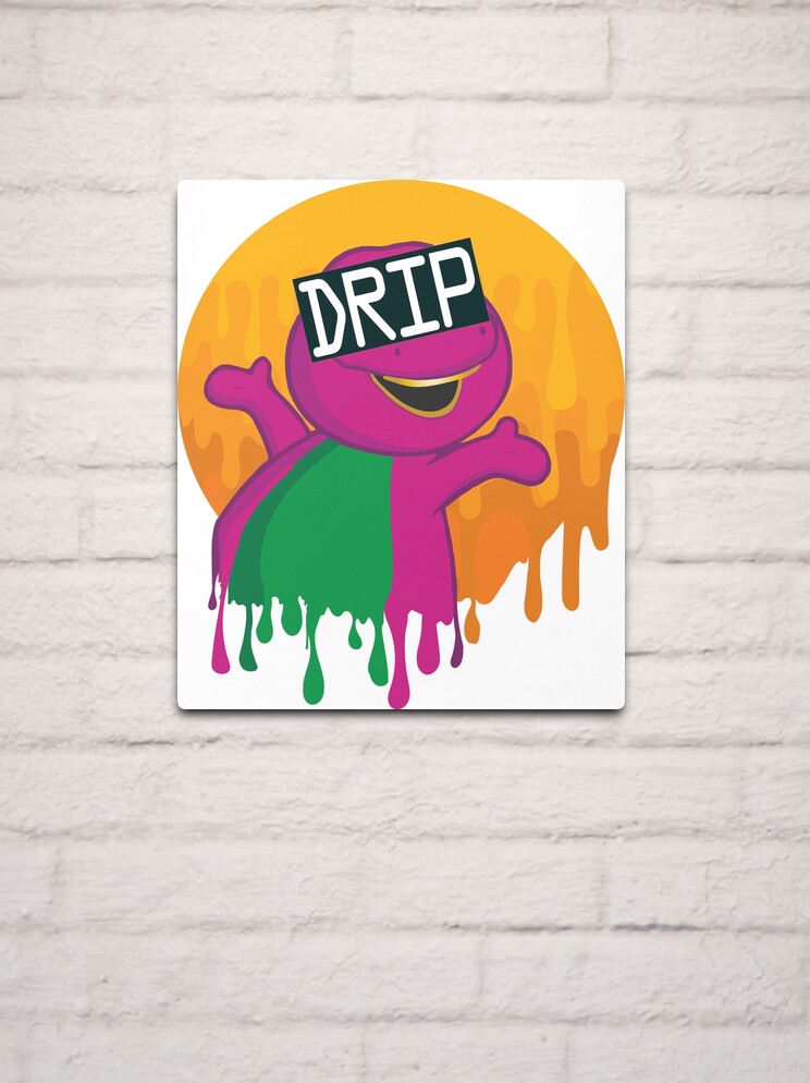 Purple Dino Drip Kids T-Shirt for Sale by StinkPad