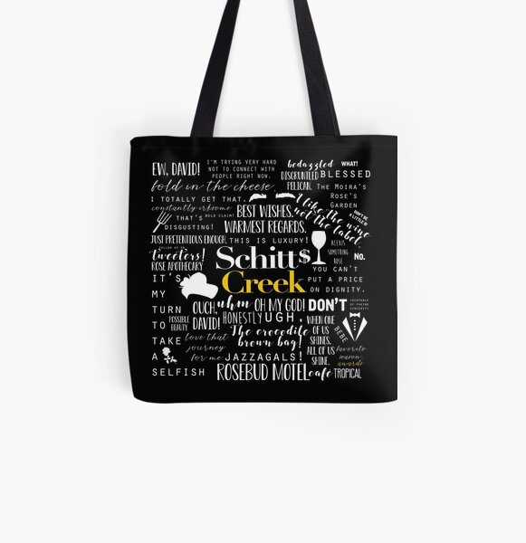 Schitt's Creek Memorable Quotes All Over Print Tote Bag