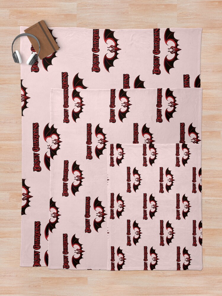 Alternate view of Draev Guardians wing symbol Throw Blanket