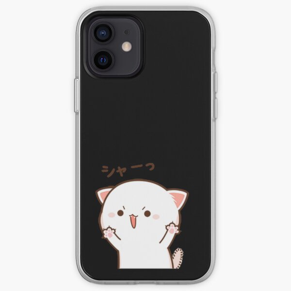 Gato melocotón Funda blanda para iPhone