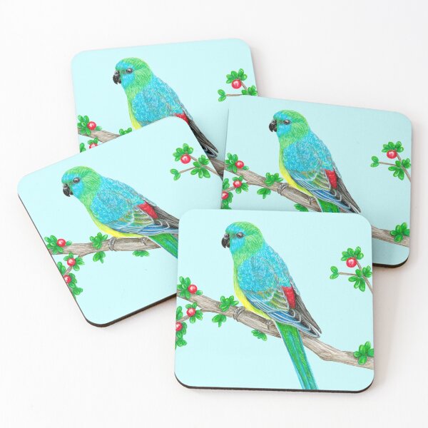 Item preview, Red Rumped Parrot designed and sold by Rebecca Westlund Artist.