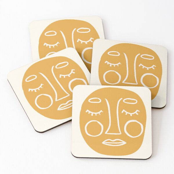 Item preview, Abstract Golden Face designed and sold by kokobeanco.