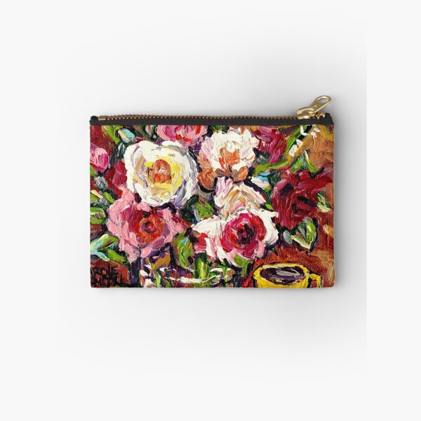 Item preview, BEAUTIFUL FLORAL BOUQUET WITH YELLOW ROSES IN A VASE designed and sold by Carole  Spandau.
