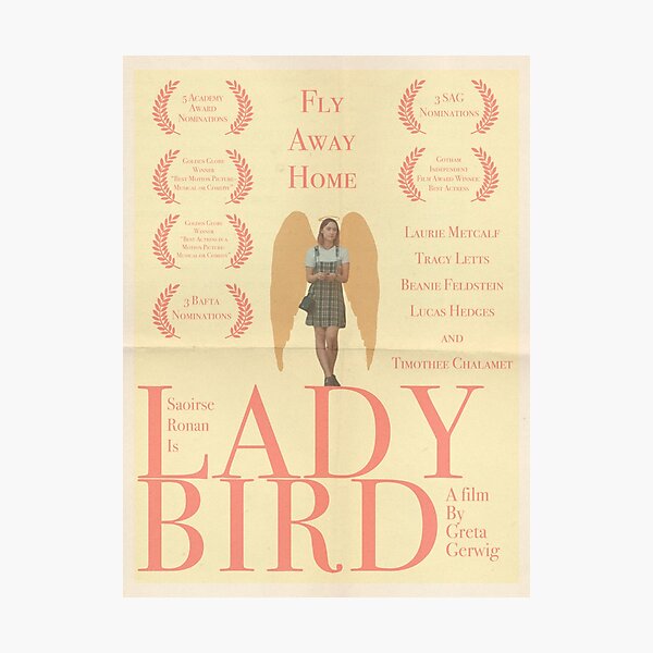 Lady Bird Poster (Text Variant) Photographic Print