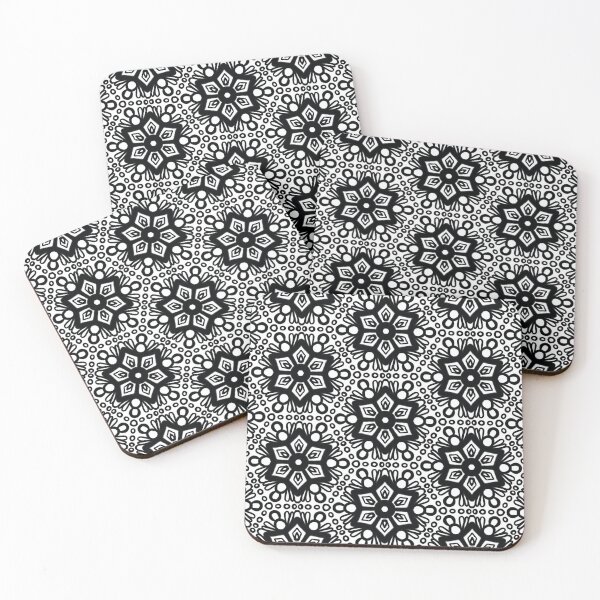 Item preview, Black & White Diamond Flower designed and sold by BohemianDesignz.