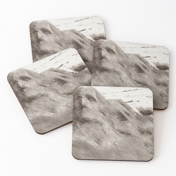 Item preview, Mount Rushmooe - Distressed Sepia Painting designed and sold by Dator-Abstracts.
