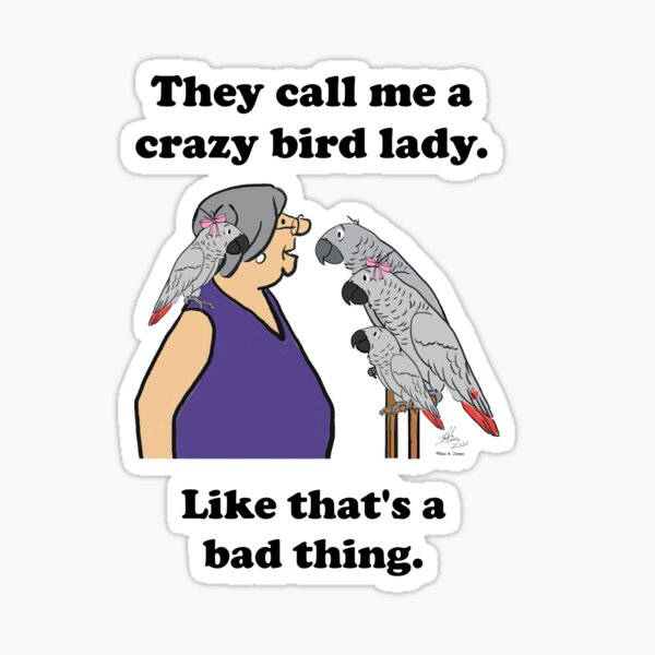 Crazy Budgie Lady-Bird amant Pet Propriétaire Cadeau Youth & Femme Sweat 