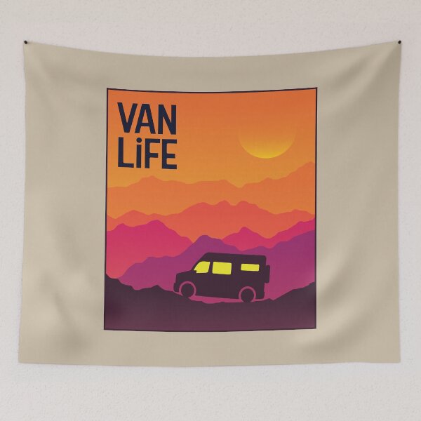 Item preview, Van in the Hills - Van Life designed and sold by pixelinga.