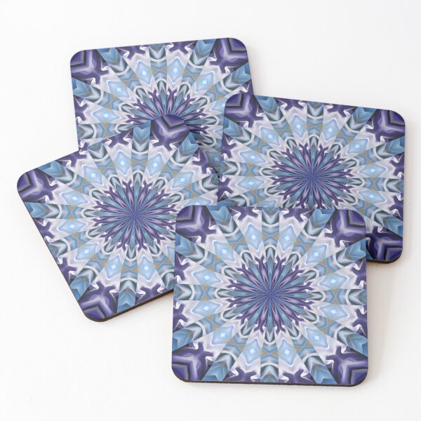 Item preview, Winter abstract mandala designed and sold by VWDigitalPaint.