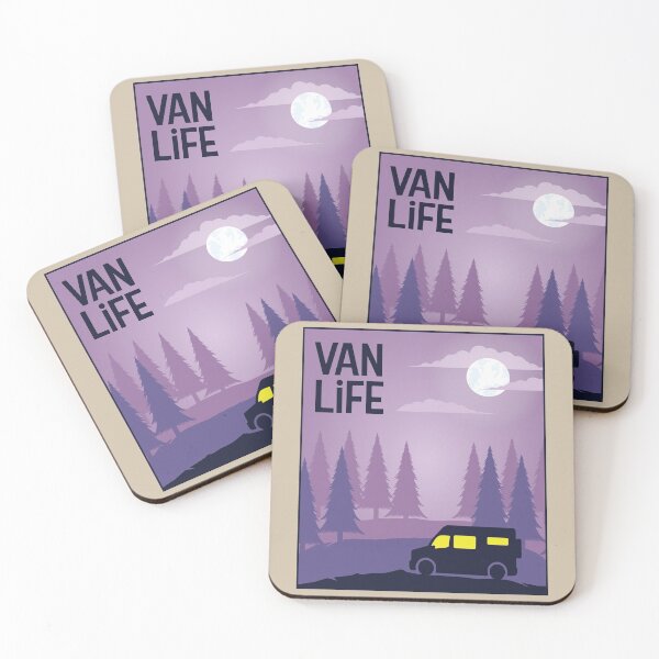 Item preview, Van in the Pink Forest - Van Life designed and sold by pixelinga.