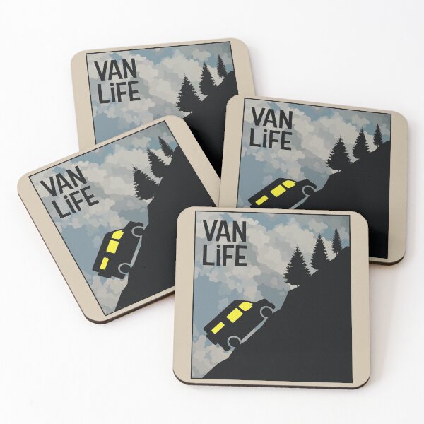 Item preview, Van Parked on a Hill - Van Life designed and sold by pixelinga.