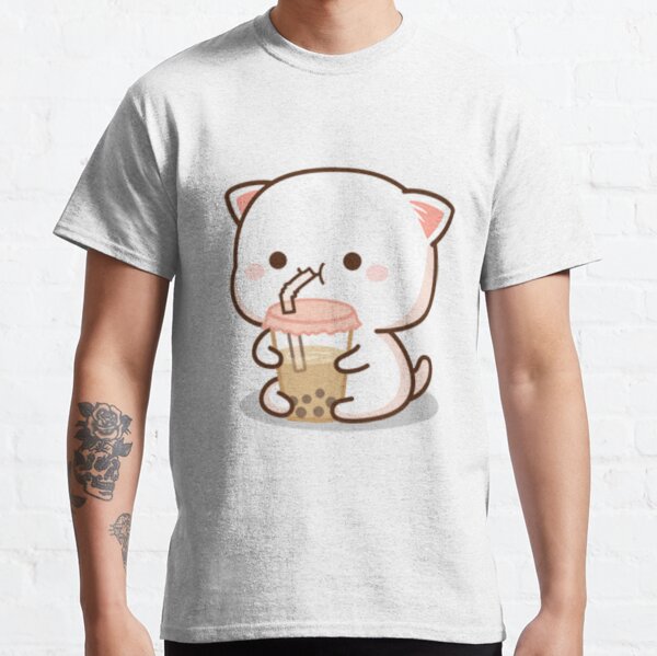 Mochi Peach Cat T-Shirts | Redbubble