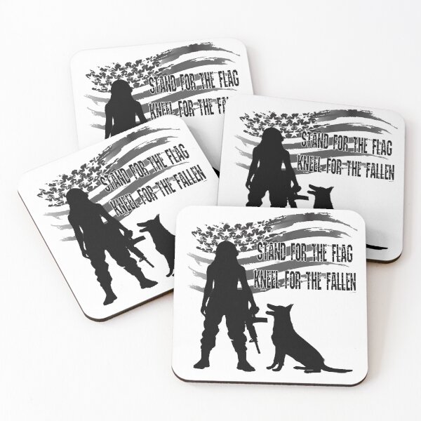 Item preview, Patriotic Malinois and Woman w American Flag designed and sold by Southernwind Designs.