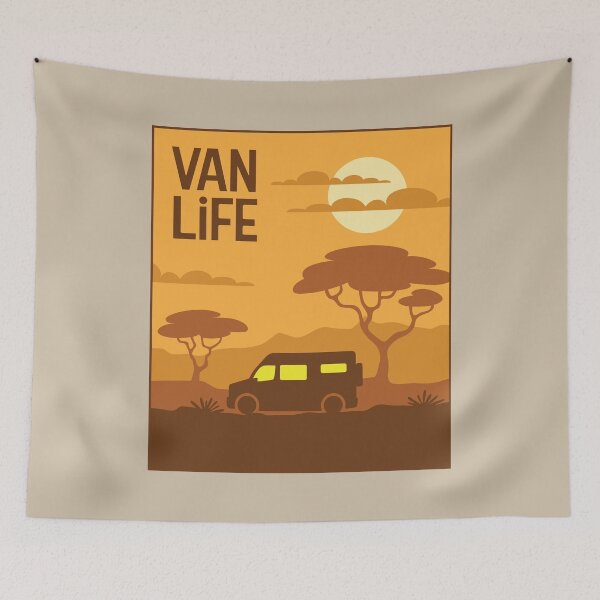 Item preview, Van in the Savannah - Van Life designed and sold by pixelinga.