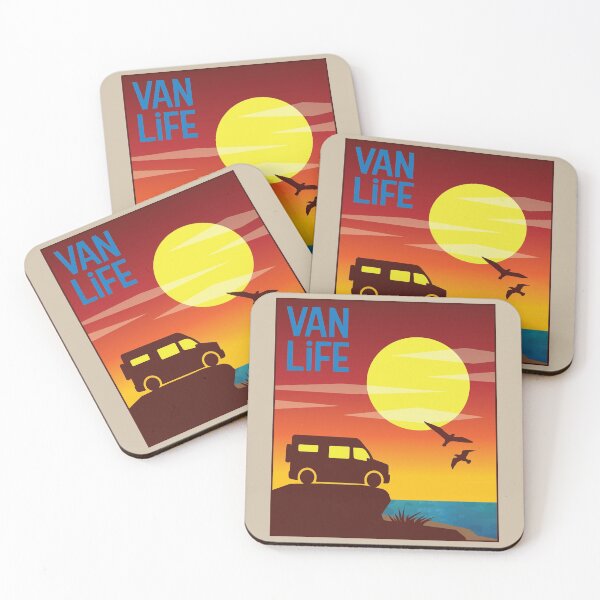 Item preview, Van at the Seaside - Van Life designed and sold by pixelinga.
