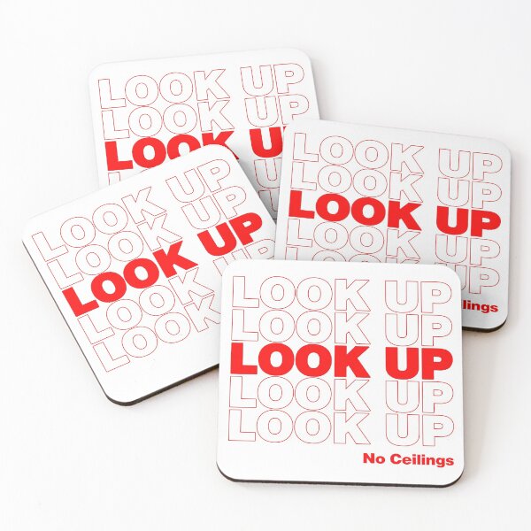 Item preview, Look Up, No Ceilings - Lost Girls Lyric Lights in Red designed and sold by colormemichelle.